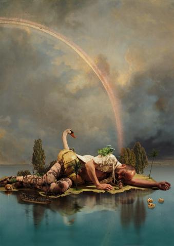 geant blanquart : homme allongé 